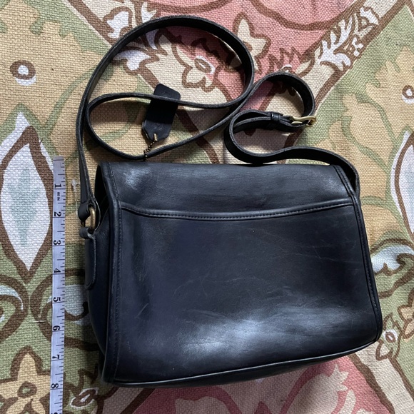 Vintage City Camera Pebbled Grain Leather 9812 Messenger Crossbody 90’s Minty - Picture 2 of 16